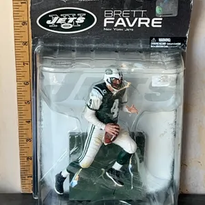 2008 NFL NY Jets Brett Favre Action Figure Package Has Damage