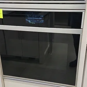 Monogram ZTSX1DSSN1SS 30" built-in convection oven. Features stainless steel finish, digital touchscreen display with air fry mode, dual convection fa