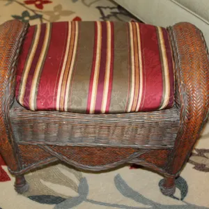 Wicker Ottoman