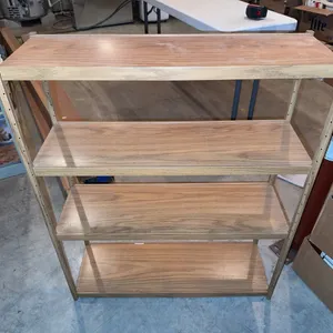 2 Metal Shelves-36”Wx71”Hx16”D & 30”Wx10 1/2”Dx36”H, Contents Of Black Shelf Not Included
