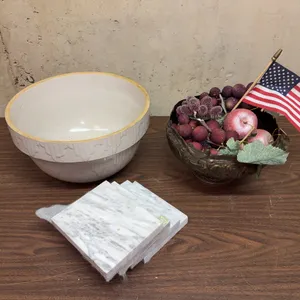 Decorative Fruit Bowl, Flower Pot and Coasters
