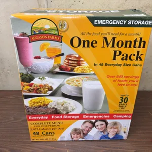 One Month Pack Emergency Food Storage, Augason Farms, Unopened