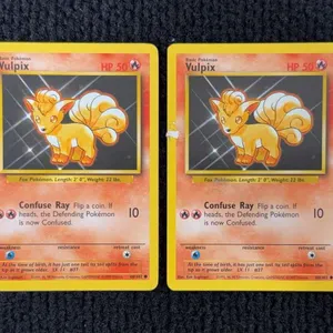 1999 Pokemon Base set #67 Voltorb; (2) #68 Vulpix; #69 Weedle