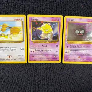 1999 Pokemon Base set  #48 Doduo; #49 Drowzee; #50 Gastly