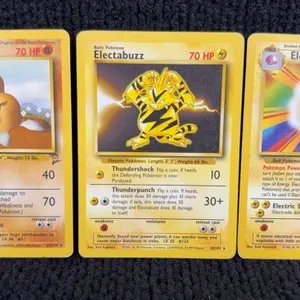 1999 Pokemon Base set  #19 Dugtrio; #Electabuzz; #21 Electrode