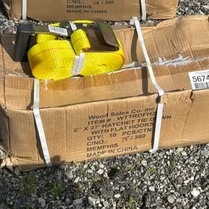2" X 27' RACHET TIE DOWNS W/ HOOKS- (10) PER CASE