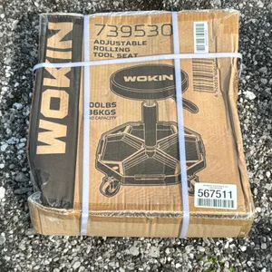 UNUSED WOKIN ADJUSTABLE ROLLING TOOL SEAT