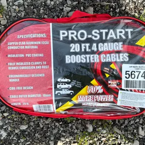 UNUSED PRO START 20' BOOSTER CABLES