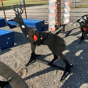 UNUSED KC 3/8" AR500 STEEL DEER SHOOTING TARGET W/ HEART