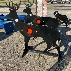 UNUSED KC 3/8" AR500 STEEL DEER SHOOTING TARGET W/ HEART