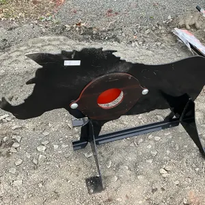 UNUSED KC 3/8" AR500 STEEL BOAR SHOOTING TARGET W/ HEART