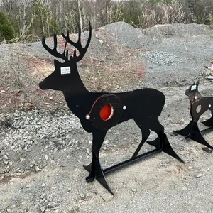 UNUSED KC 3/8" AR500 STEEL DEER SHOOTING TARGET W/ HEART