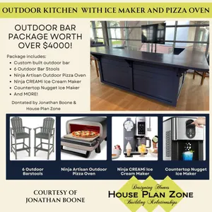 OUTDOOR ENTERTAINING SETUP WITH SMALL APPLIANCE PACKAGE
