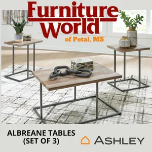 SET OF 3 ASHLEY ALBREANE TABLES