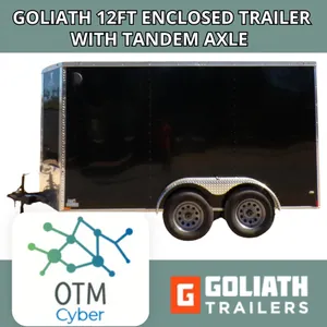 GOLIATH 12FT TANDEM AXLE ENCLOSED TRAILER