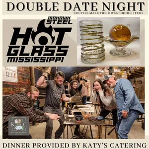 PRIVATE GLASS BLOWING CLASS FOR 4 AND DINNER