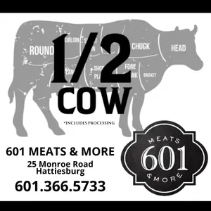 1/2 BUTCHERED COW & PROCESSING FEES