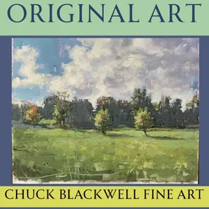 "THE FIELD" ORIGINAL OIL PAINTING BY CHUCK BLACKWELL