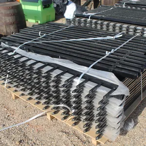 BUNDLE OF 100FT WROUGHT IRON POWDER COATED FENCE