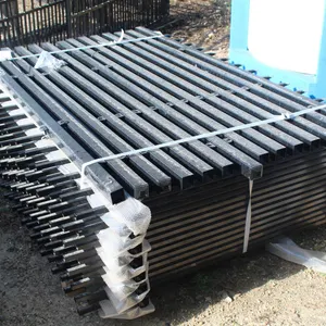 BUNDLE OF 100FT WROUGHT IRON POWDER COATED FENCE