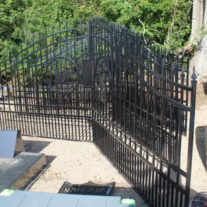 SET OF GATES WITH DEER DESIGN ON THEM
