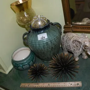 Vases, Elephant, Metal Urchins