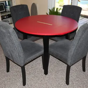 Drop Leaf Breakfast Table with a Fitted Vinyl Top