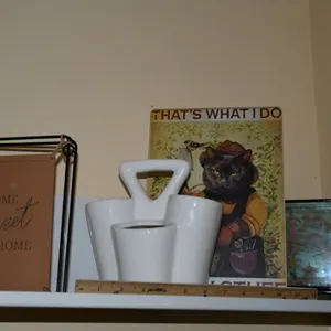 Planter, Cork Carving and Signs