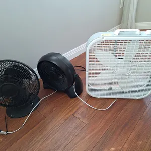 Box Fan with 2 Other Fans