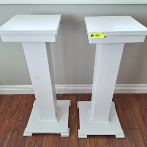 2 Wood Plants Stands, 11"x11"x32"