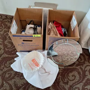 Clothes Iron and Assorted Decor