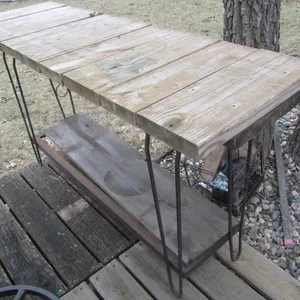 Metal Outdoor Table With Wood Top