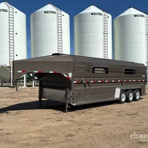 2020 Norbert ST2475 24 ft Tri/A Livestock Trailer