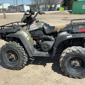 2002 Polaris Sportsman 500 Quad 4 Wheel Drive, Champion 3000 Lb Winch, Front/Rear Racks, New Front