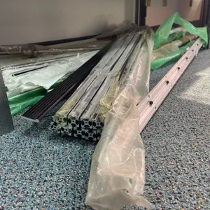 Lot of AssortedÂ Aluminum Extrusions, Linear Rails, and Components