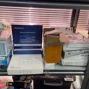 Lot of AssortedÂ Electronics Including YuanLey Smart PoE Switch and Streaming Boxes