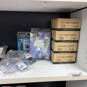 Lot of AssortedÂ Electronics Including CCD Video Cameras, Digital Voice Recorder, and Calculator