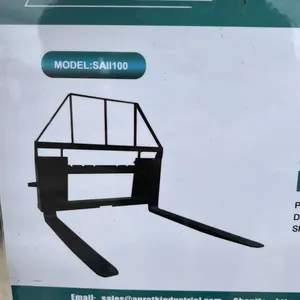 *NEW* AGT INDUSTRIAL SAII100 MINI SKID STEER 4FT FORK ATTACHMENT - COMES WITH FORKS