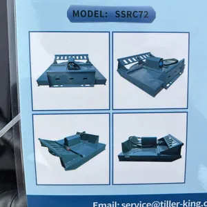 *NEW* MOWER KING SSRC SKID STEER BRUSH CUTTER ATTACHMENT - 354KG LOAD CAPACITY, 2000MM MAX WIDTH