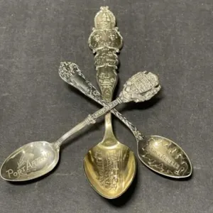3 Sterling Silver Collector Spoons