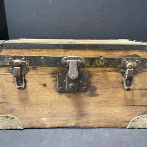 Small Wooden Trunk, 15x9x9 "
