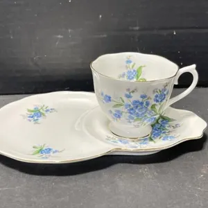 Royal Albert Forget-Me-Not Snack Set