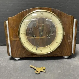 Art Deco Mauthe Mantle Clock with Key
