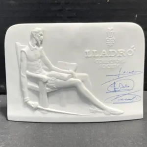 Vintage Lladro Porcelain Advertising Plaque