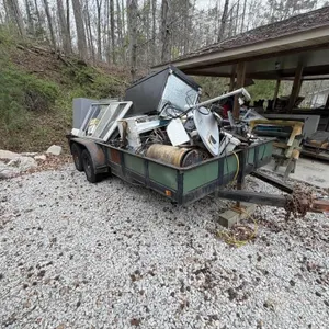 Dual Axle Trailer with Scrap Metal