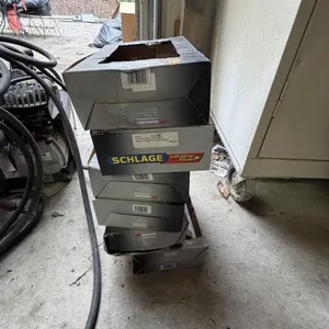 Door Handles, 5 boxes of misc.