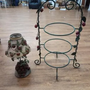 Apple candle holder and plate stand