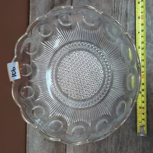 Crystal bowl, gold trim fading