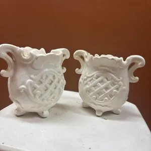 Made in Japan small footed vases By National