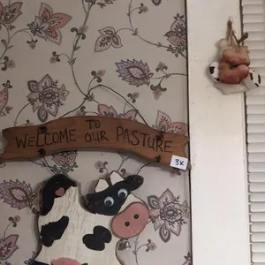 Wood cow decor and soaps